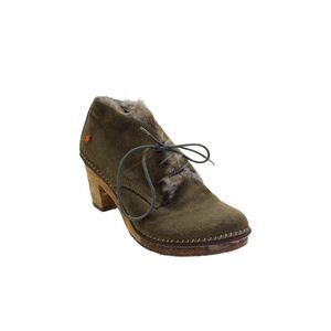 Art Womens Suede Lace Up Ankle Booties Green Size 41 11